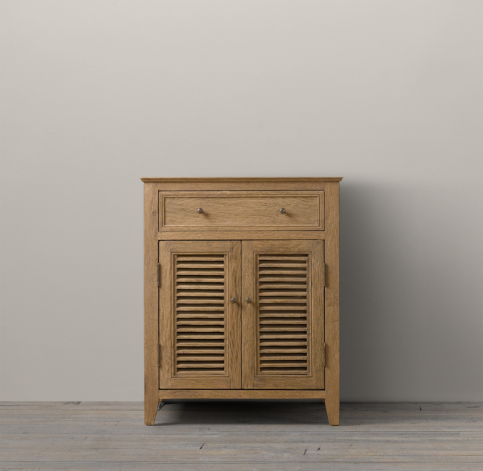 Shutter Powder Room Vanity Base