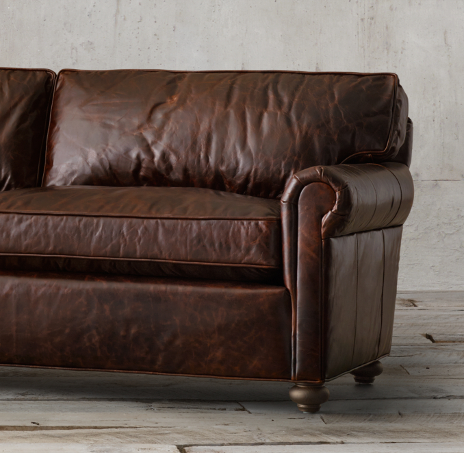 112" Lancaster Leather Sofa