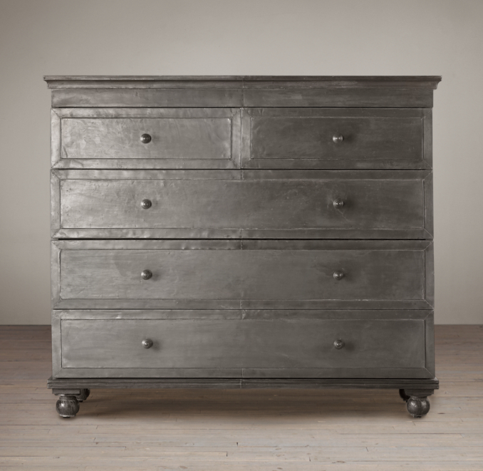 Zinc 5-Drawer Dresser