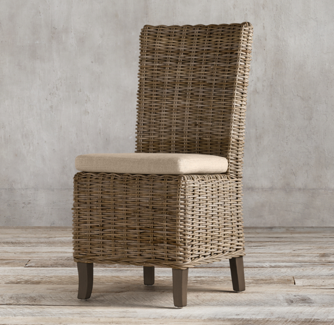 Handwoven Rattan Side Chair