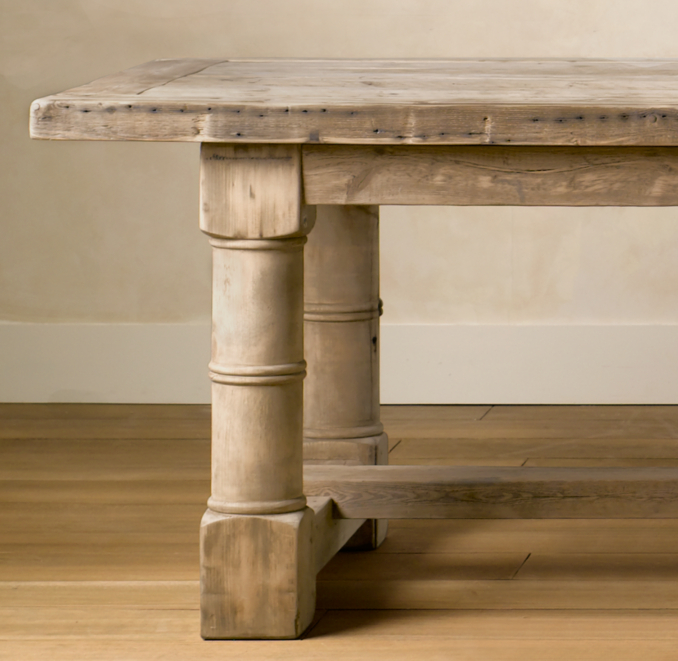 Salvaged Wood Gun Barrel Tables