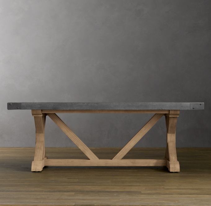 Concrete Rectangular Dining Table