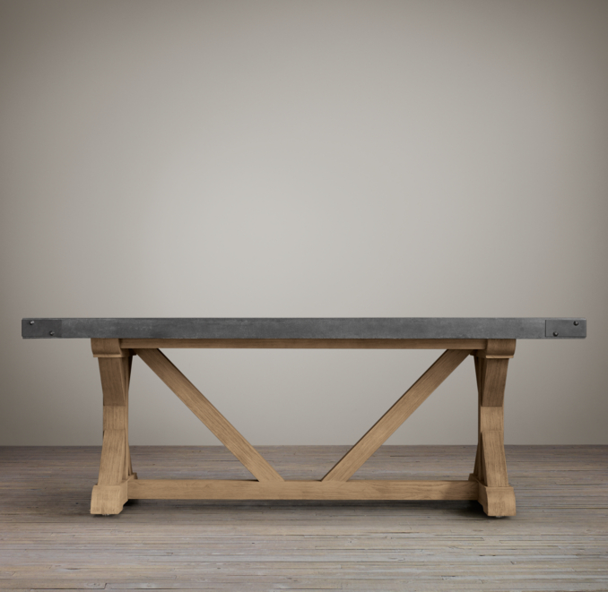 Concrete Rectangular Dining Table