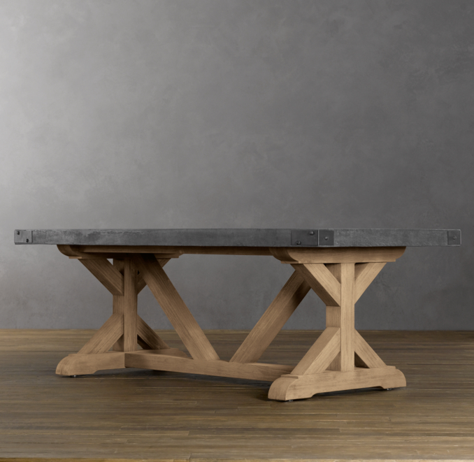 Concrete Rectangular Dining Table