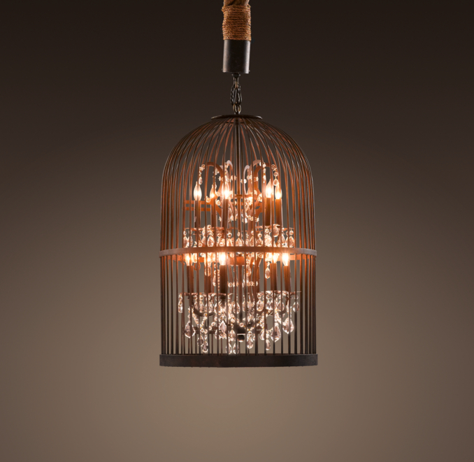 Vintage Birdcage Chandelier X-Small