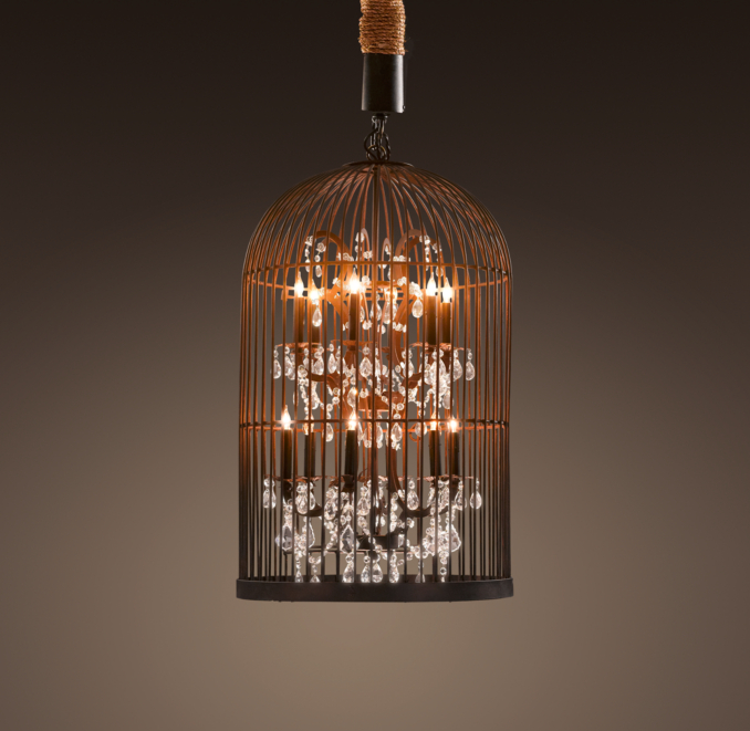 Vintage Birdcage Chandelier Small