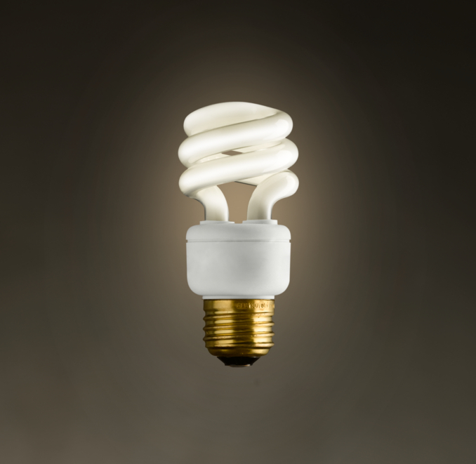 Compact Fluorescent Edison 9W Bulb