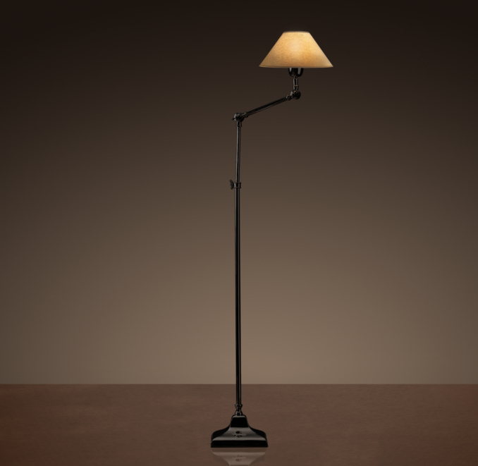 20th C. Parisian Telescoping Floor Lamp Bronze