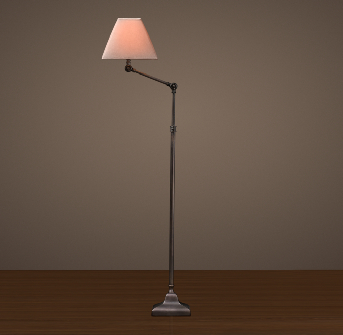 20th C. Parisian Telescoping Floor Lamp Bronze