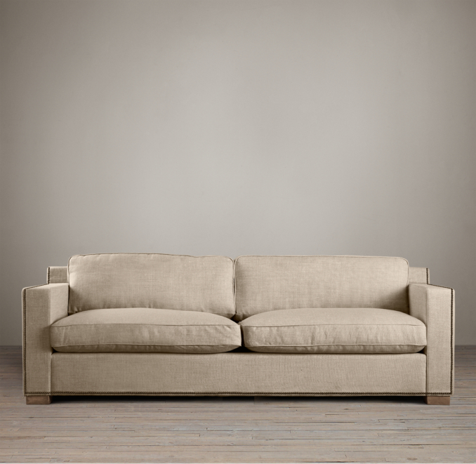 Collins Upholstered Sofas With Nailheads