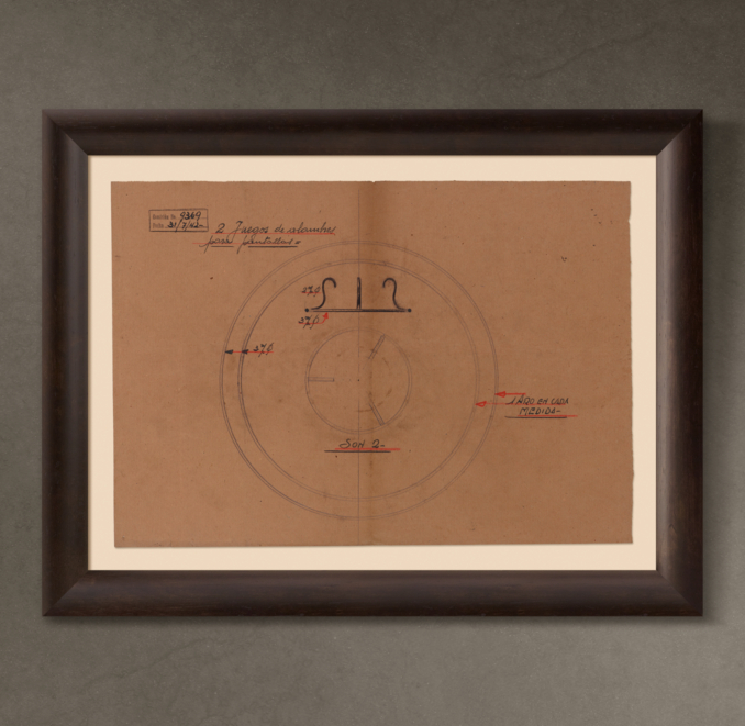 2 Juegos de Alambres para Pantallas ("2 Sets of Wires for Lampshades"), 1942