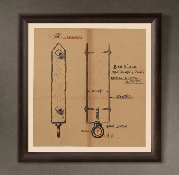 Abrazadera para Colgar una Araña ("Bracket for a Hanging Chandelier"), 1936