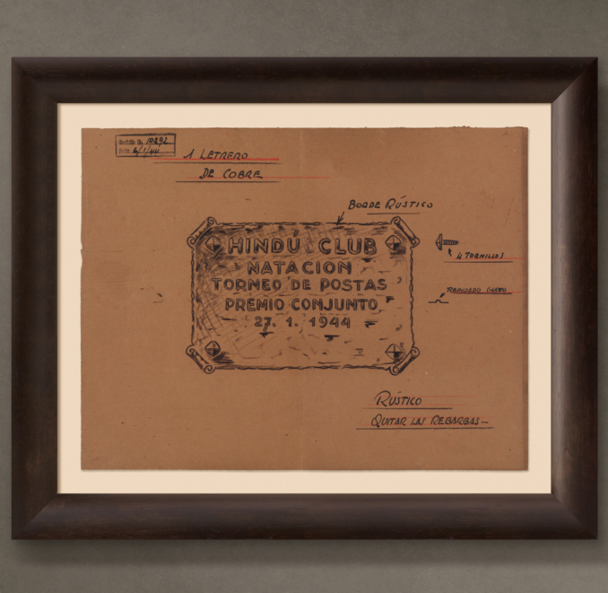 Hindu Club Letrero ("Hindu Club Sign"), 1944