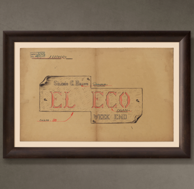 El Eco Letrero ("The Echo Sign"), 1938