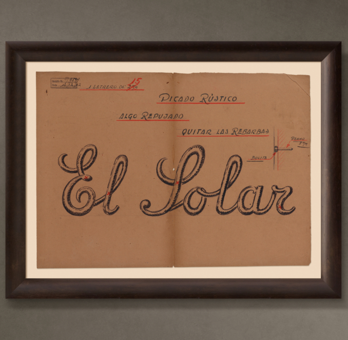 El Solar Letrero ("The Ancestral Home Sign"), 1942
