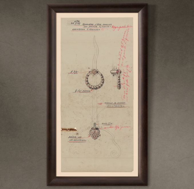 1 Par Morillos ("1 Pair of Endirons"), 1947