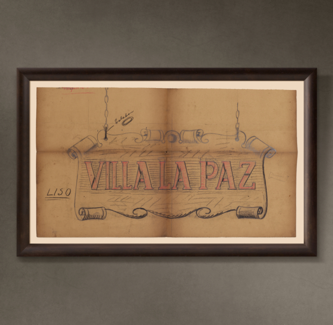 Villa Paz Letrero ("Peace Villa Sign"), 1919