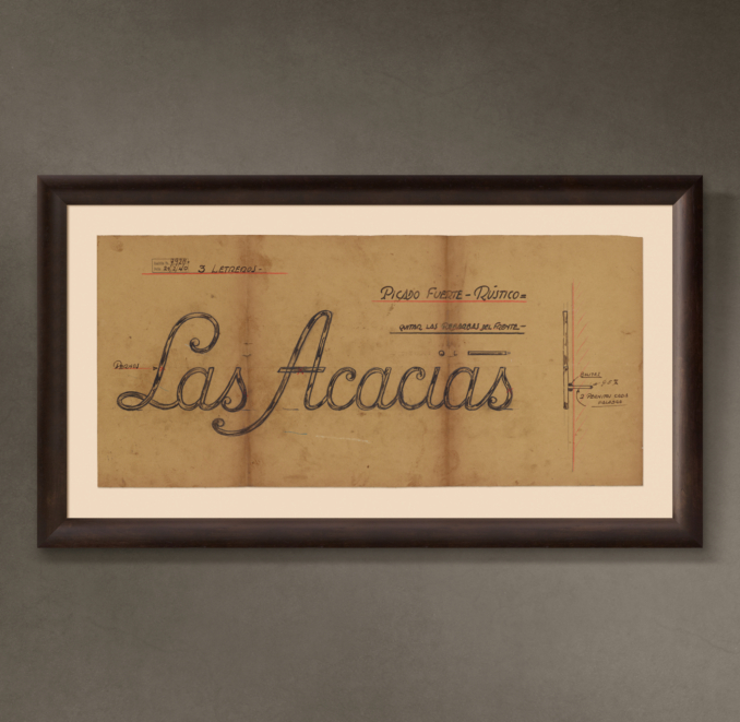 Las Acacias Letrero ("The Acacias Sign"), 1940
