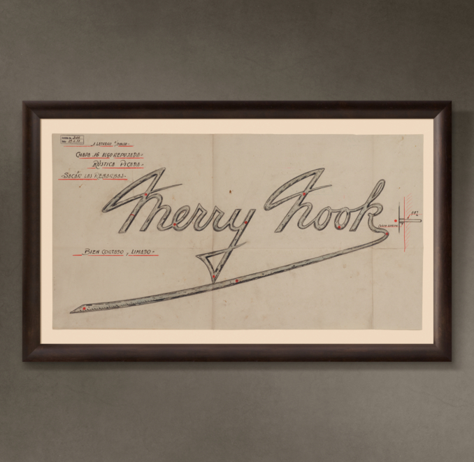 Merry Hook Letrero ("Merry Hook Sign"), 1953