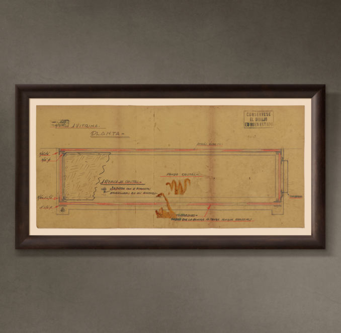 Vitrina - Planta ("Glass Cabinet Plan"), 1935