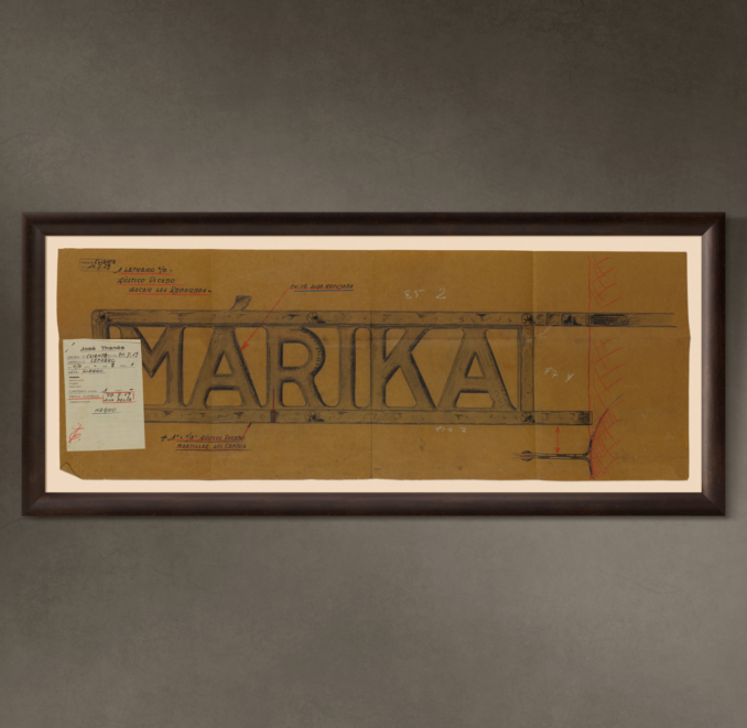 Marika Letrero ("Marika Sign"), 1959