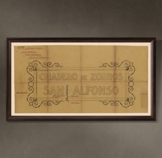 Criadero de Zorros San Alfonso Letrero ("St. Alphonsus Fox Farm Sign"), 1952