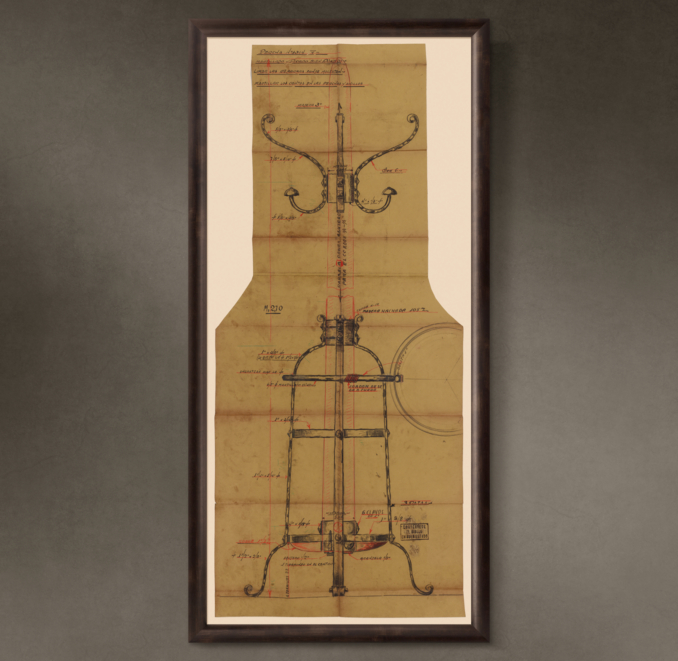 Percha de Pie ("Floor Standing Coat Rack"), 1935