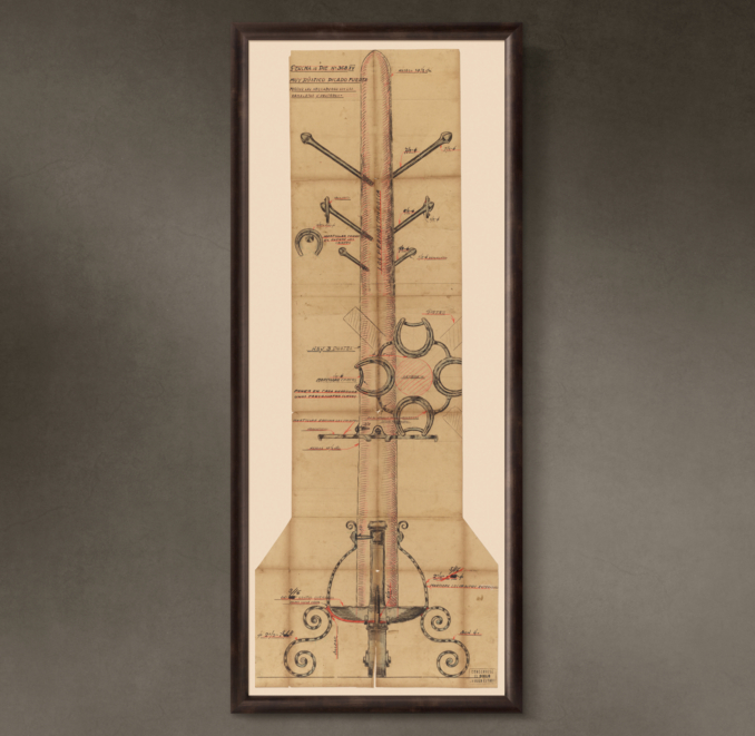 Percha de Pie ("Floor Standing Coat Rack"), 1936