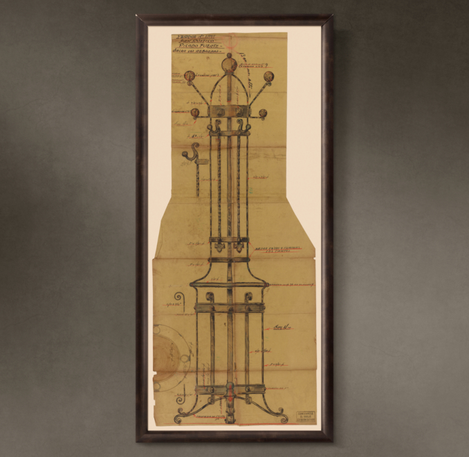 Percha de Pie ("Floor Standing Coat Rack"), 1935