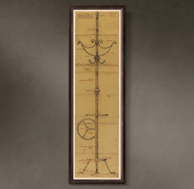 Percha de Pie ("Floor Standing Coat Rack"), 1935