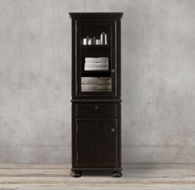 French Empire Medium Bath Cabinet