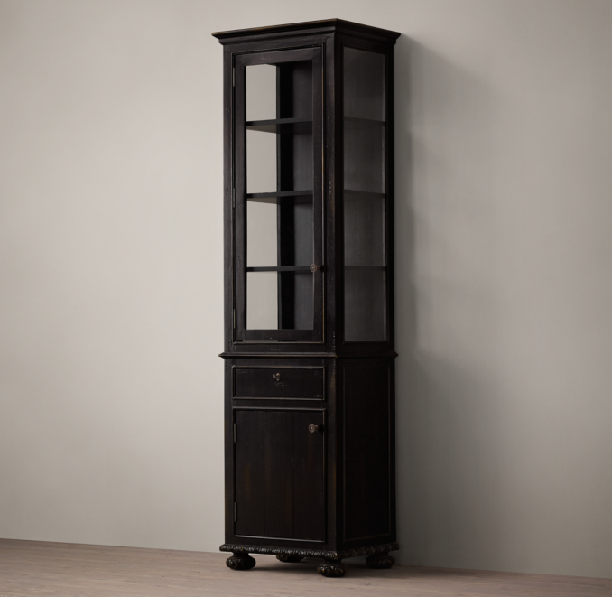 French Empire Tall Bath Cabinet