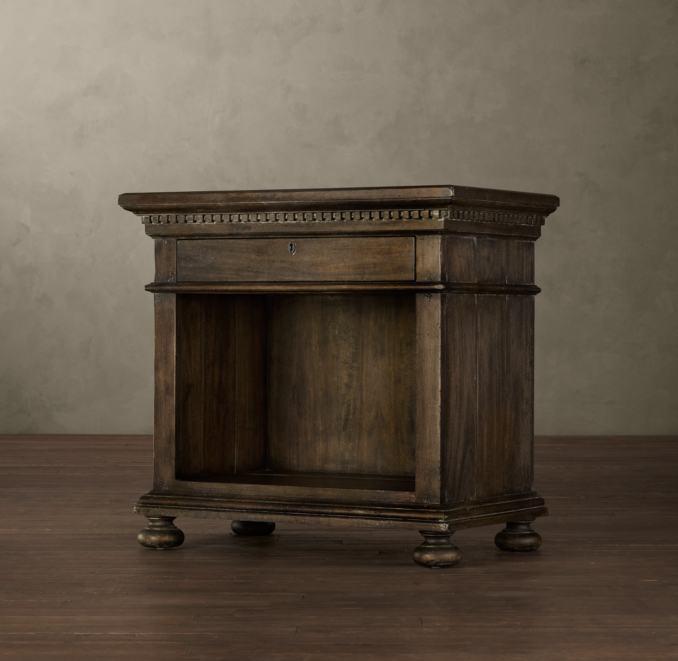 32" St. James Nightstand (Set of 1 Open and 1 Closed)