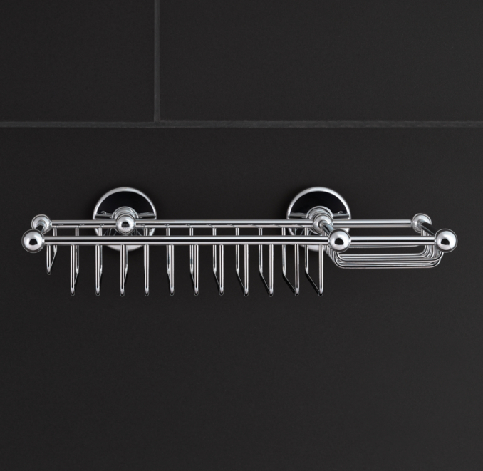 Metal Double Shower Basket