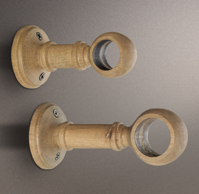 Estate Weathered Oak Center Bracket