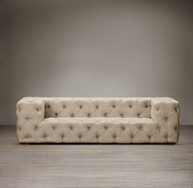 10' Soho Tufted Upholstered Sofa