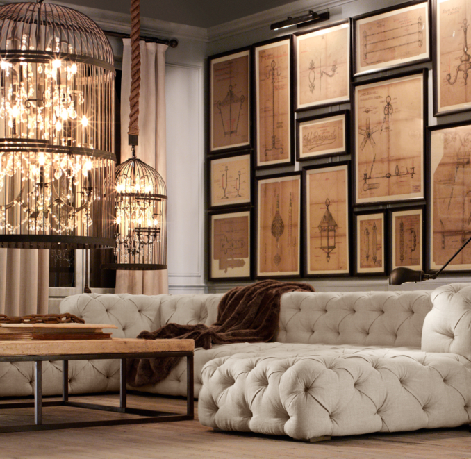 8' Soho Tufted Upholstered Sofa