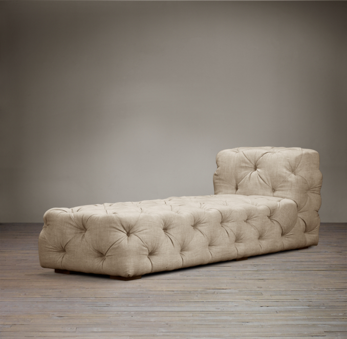 Soho Tufted Upholstered Armless Chaise