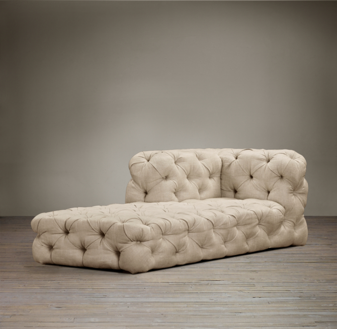 Soho Tufted Upholstered Left-Arm Chaise