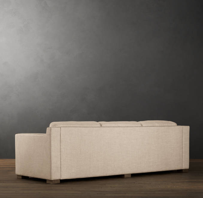 9' Collins Upholstered Sofa With Nailheads