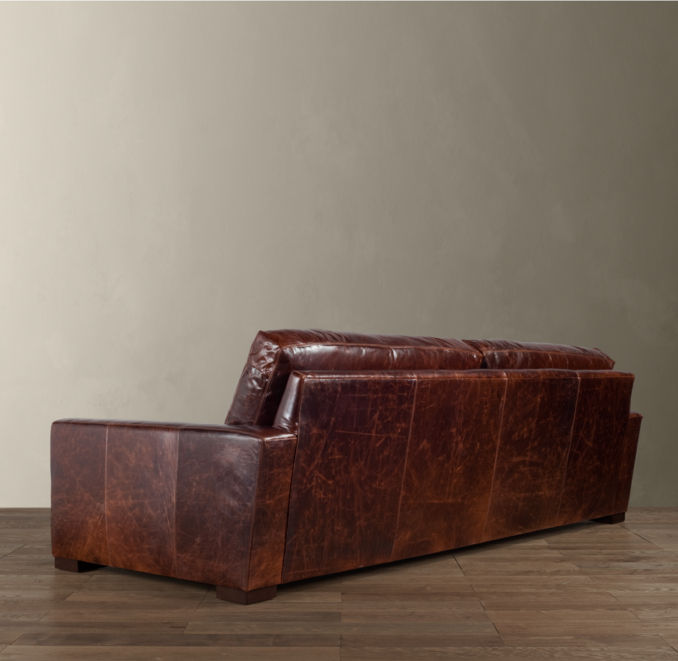 8' Maxwell Leather Sleeper Sofa