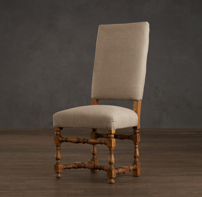 1890 English Baroque Upholstered Side Chair