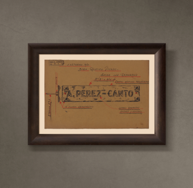 A. Perez-Cato Letrero ("A. Perez-Canto Sign"), 1945