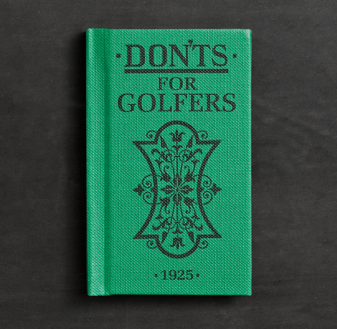 Don'ts for Golfers