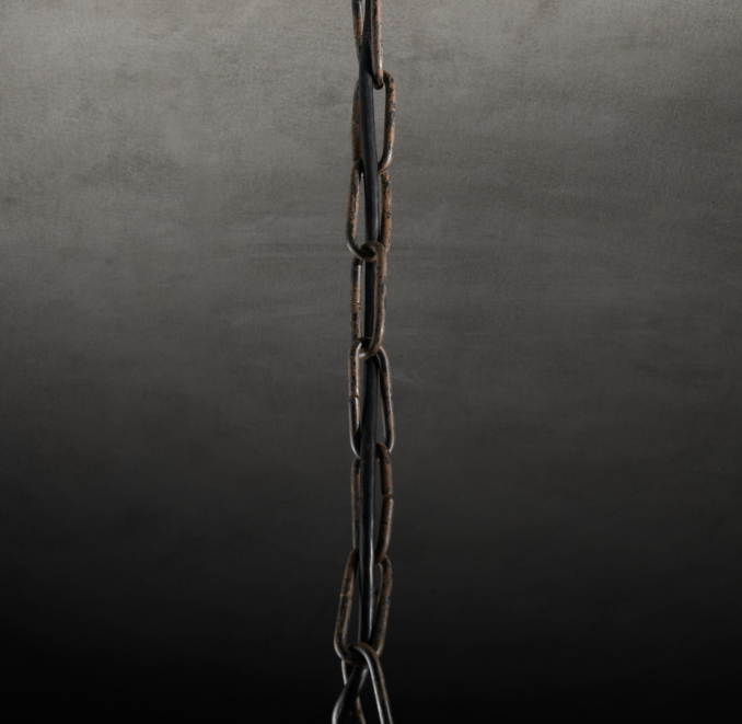 19th C. French Baroque Wood Chandelier Extension Chain