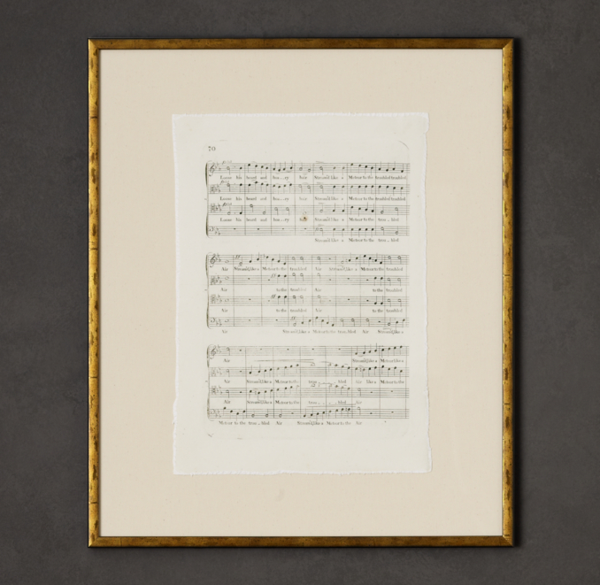 18th C. English Sheet Music Art 4
