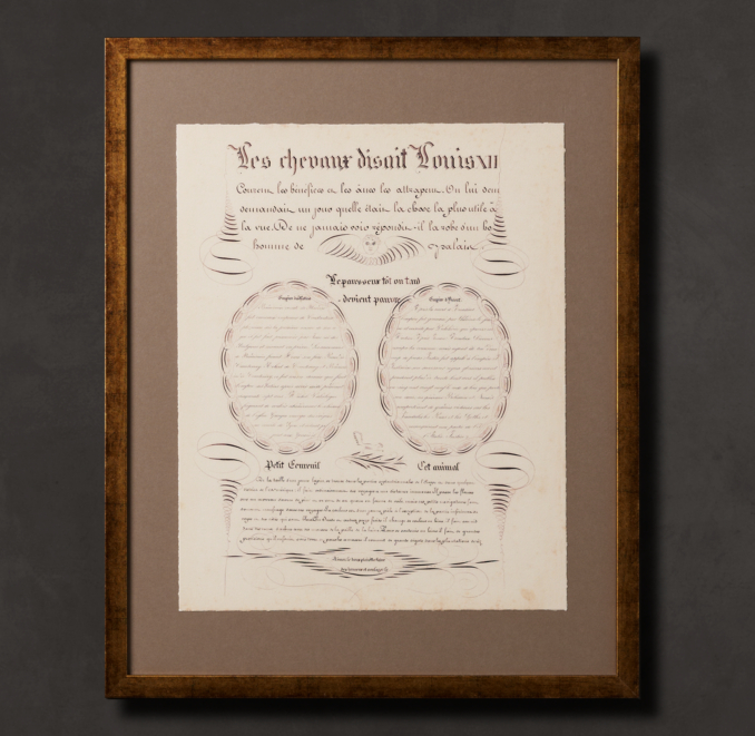 19Th C. Antique Manuscript Page 2