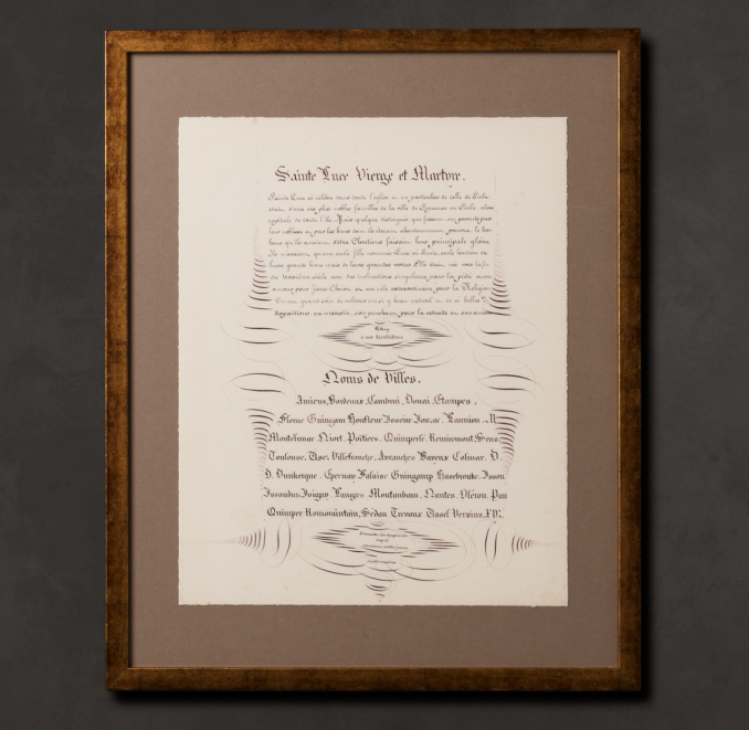 19Th C. Antique Manuscript Page 4