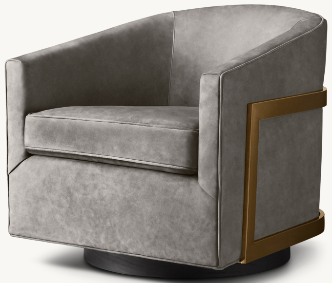 Shown in Italian Veneto Pewter with Brushed Brass finish.