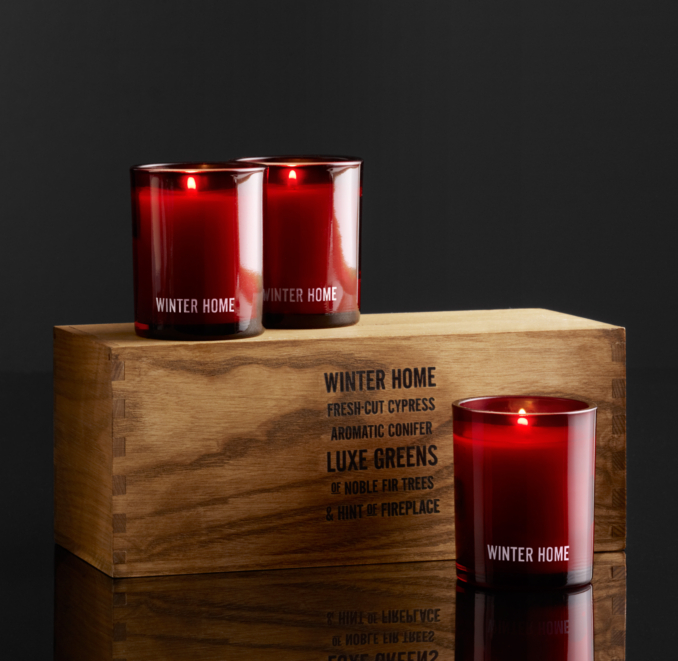 Winter Home Filled Candles (Set of 3)